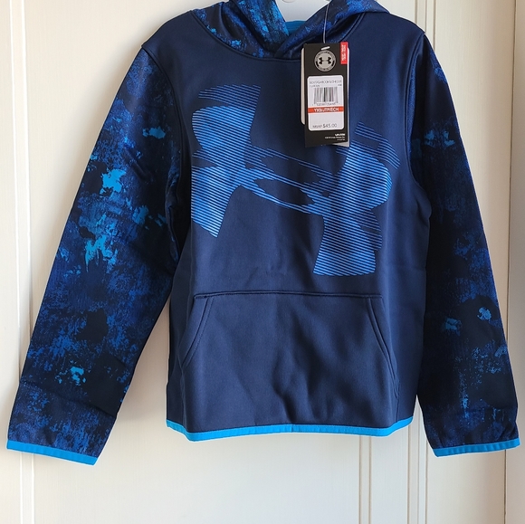 Under Armour Boys fleece Hoodie size 4/5 - Picture 2 of 12